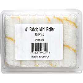 WHIZZ 99000 Paint Roller Cover, 1/2 in Thick Nap, 4 in L, Fabric Cover