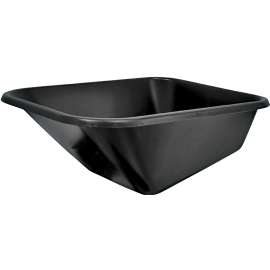 Vulcan 34641 Wheelbarrow Tray, 40 in L, 27-1/2 in W, Polymer, Black