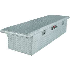 DELTA 1-351000/351000 Crossover Truck Box, 9 cu-ft, 4 -Compartment, 70 in L, 21 in W, 14-1/4 in H, Aluminum