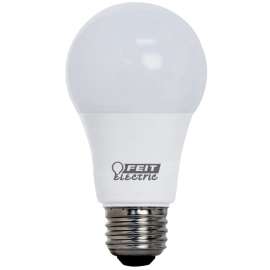 Feit Electric OM75/930CA10K/2 LED Bulb, General Purpose, A19 Lamp, 75 W Equivalent, E26 Lamp Base, Bright White Light