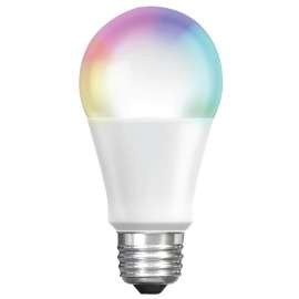 Feit Electric OM60/RGBW/HK Smart Bulb, 10.5 W, Voice Control, E26 Medium Lamp Base, Daylight Light, A-Line Lamp