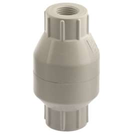 Boshart U1710-05 In-Line Check Valve, 1/2 in, Threaded, 100 psi Pressure, PVC Body