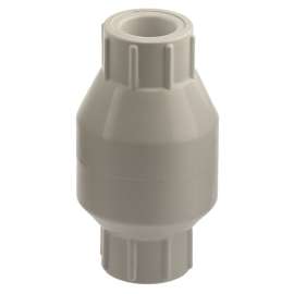 Boshart U1710S-05 In-Line Check Valve, 1/2 in, Socket, 100 psi Pressure, PVC Body