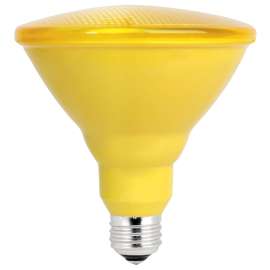 Feit Electric PAR38/Y/10KLED/BX LED Bulb, PAR38 Bulb, 6.5 W, Yellow Bulb, LED Bulb
