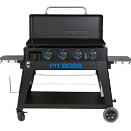 PIT BOSS Ultimate Griddle PB4BGD2 Lift-Off Griddle, 46,000 BTU, Propane, 4-Burner, Side Shelf Included: Yes