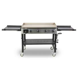 PIT BOSS 10555 Outdoor Griddle Grill, 62,000 Btu, Liquid Propane, Natural Gas, 4-Burner, Side Shelf Included: Yes