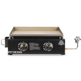 PIT BOSS 10557 Outdoor Griddle Grill, 15,000 Btu, Liquid Propane, Natural Gas, 2-Burner, Side Shelf Included: Yes