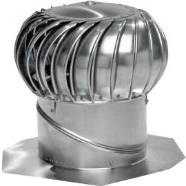 LOMANCO Whirlybird BIB14 Turbine Ventilator, 14 in Dia Throat, Aluminum, Mill