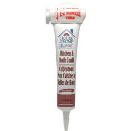 Red Devil 0838 Caulk, White, -20 to 180 deg F, 5 oz Squeeze Tube