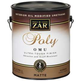 ZAR 36413 Polyurethane, Liquid, Antique Flat, 1 gal, Can