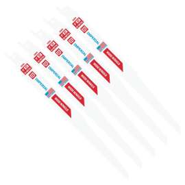 IMPERIAL BLADES IB906-5 Standard Reciprocating Blade, 3/4 in W, 9 in L, 6 TPI, Bi-Metal Cutting Edge