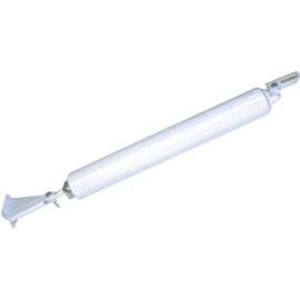 Ideal Security SK1730W Pneumatic Door Closer, 10-1/2 in L, Aluminum, 90 deg Opening, 60 lb