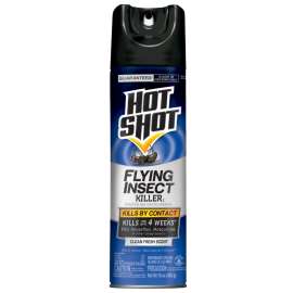 HOT SHOT HG-96310 Flying Insect Killer, Liquid, Spray Application, 15 oz Can