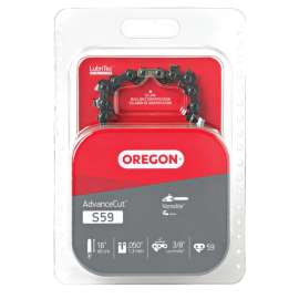 Oregon S59 Chainsaw Chain, 16 in L Bar, 0.05 Gauge, 3/8 in TPI/Pitch, 59-Link