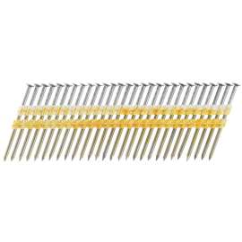 SENCO KD27APBSN Collated Nail, 3 in L, Steel, Bright Basic, Full Round Head, Smooth Shank