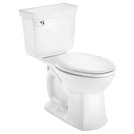 American Standard Astute VorMax Series 727AA124.020 Front Toilet, Elongated Bowl, 1.28 gpf Flush, 12 in Rough-In, White