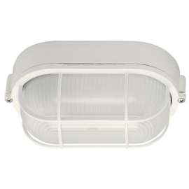 CANARM IOL16WH Outdoor Marine Light, 120 V, 60 W, Aluminum Fixture, White