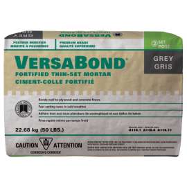 CUSTOM CVBG50 Thin-Set Mortar, Gray, Powder, 50 lb Bag