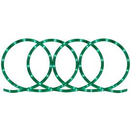 Hometown Holidays U09Y562E Rope Light, 18 ft L, 120 V, 140-Lamp, Green Light, LED Lamp