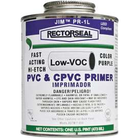 RECTORSEAL 55914 Hi-Etch Primer, Liquid, Purple, 1 pt