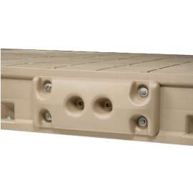PLAYSTAR PS 1352 Dock Bumper, Plastic, 15-3/4 in W, 6-1/4 in H