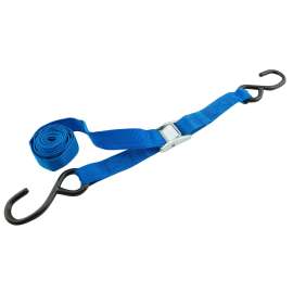 Erickson 01100 Cam Buckle Strap, 1 in W, 10 ft L, 300 lb Working Load, Polyester, Blue