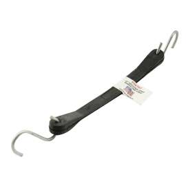 Erickson 06701 Industrial Tarp Strap, 13 in L, EPDM Rubber, Black, Hook End