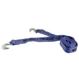 Erickson 09200 Tow Strap, 4250 lb, 2 in W, 15 ft L, Polyester, Red