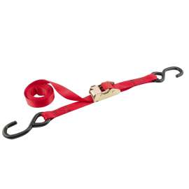 Erickson 05712 Over-Center Locking Buckle, 1 in W, 6 ft L, 1200 lb Working Load, Nylon, Red