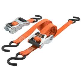Erickson 31351 Tie-Down, 1 in W, 8 ft L, Orange, 1500 lb Working Load, Cam Buckle End