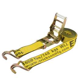 Erickson 52300 Strap, 2 in W, 15 ft L, 5000 lb Working Load, J-Hook End