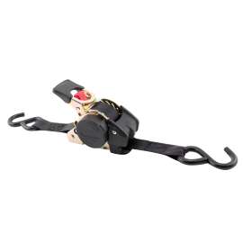 Erickson Professional 34415 Tie-Down Strap, 1 in W, 10 ft L, Black, 400 lb Working Load, S-Hook End