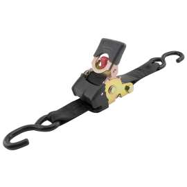 Erickson Professional 34416 Tie-Down Strap, 2 in W, 10 ft L, Black, 1100 lb Working Load, S-Hook End
