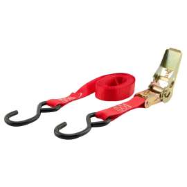 Erickson 34401 Tie-Down Strap, 1 in W, 15 ft L, Rubber, Red, 400 lb Working Load