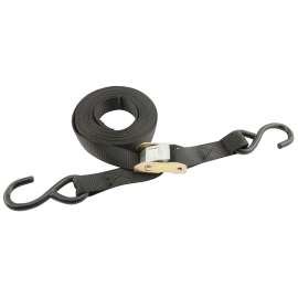 Erickson 51200 Cam Buckle Strap, 1 in W, 15 ft L, 250 lb Working Load, Nylon, Black
