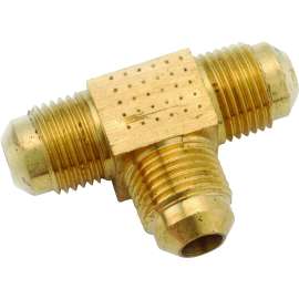 Anderson Metals 54044-05 Tube Tee, 5/16 in, Flare, Brass