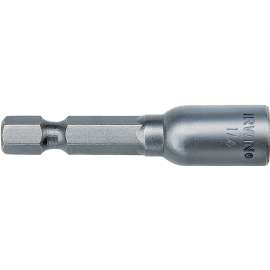 IRWIN 3547121C Nutsetter, 1/4 in Drive, Lobular Drive, 1-7/8 in L, 1/4 in L Shank, Hex Shank