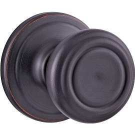 Kwikset 720CN11PCP Door Knob, Venetian Bronze, 1-3/8 to 1-3/4 in Thick Door, 2-1/4 in Strike