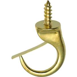 OOK 50361 Mug Hook, 1-1/4 in L, Brass