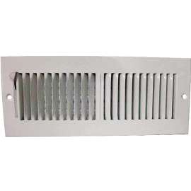 ProSource SW02-12X4 Sidewall Register, Steel, White