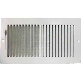 ProSource SW02-12X6 Sidewall Register, Steel, White