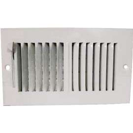 ProSource SW02-8X4 Sidewall Register, Steel, White