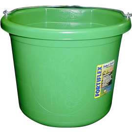 FORTEX-FORTIFLEX FB-124 FB-124GR Bucket, 24 qt Volume, Rubber/Polyethylene, Green