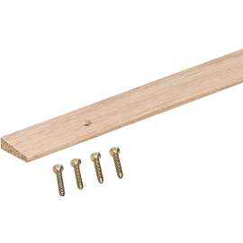 M-D 85480 Floor Edge Reducer, 72 in L, 1 in W, Hardwood, Unfinished
