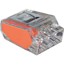 GB PushGard 10-PC3 Wire Connector, 12 to 22 AWG Wire, Copper Contact, Polycarbonate Housing Material, Orange