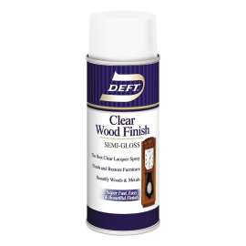 DEFT DFT011S/54 Brushing Lacquer, Semi-Gloss, Liquid, Clear, Aerosol Can