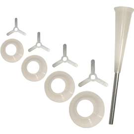 Weston 08-2601 Universal Snack Stick Funnel Kit, Stainless Steel