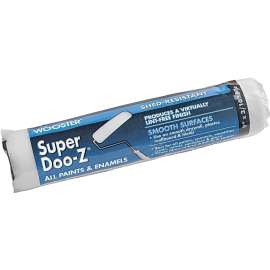 WOOSTER R206-9 Paint Roller Cover, 3/16 in Thick Nap, 9 in L, Woven Fabric Cover, White