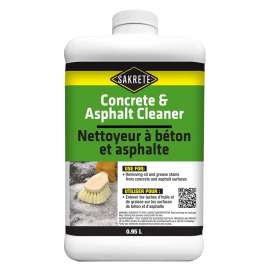 Sakrete 12021104 Concrete and Asphalt Cleaner, Liquid, Soapy, Pale Yellow, 350 mL