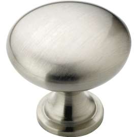 Amerock BP53005G10 Cabinet Knob, 1-1/8 in Projection, Zinc, Satin Nickel
